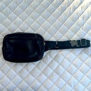 COACH Black Leather Belt Bag